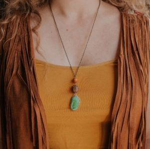Nakoa ~ a handmade bohemian statement necklace.